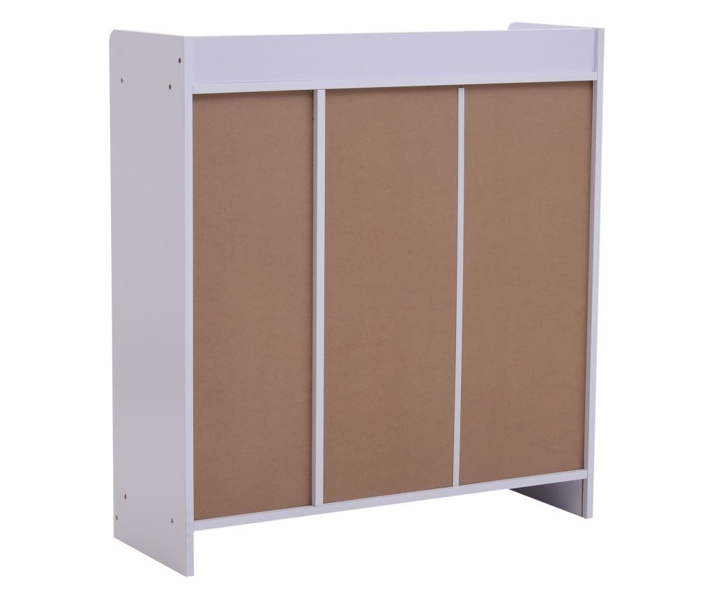 Pantofar cu rafturi, 83x30x90cm, alb - 7