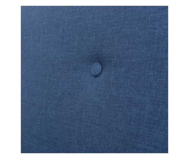 Триместен диван, текстил, син