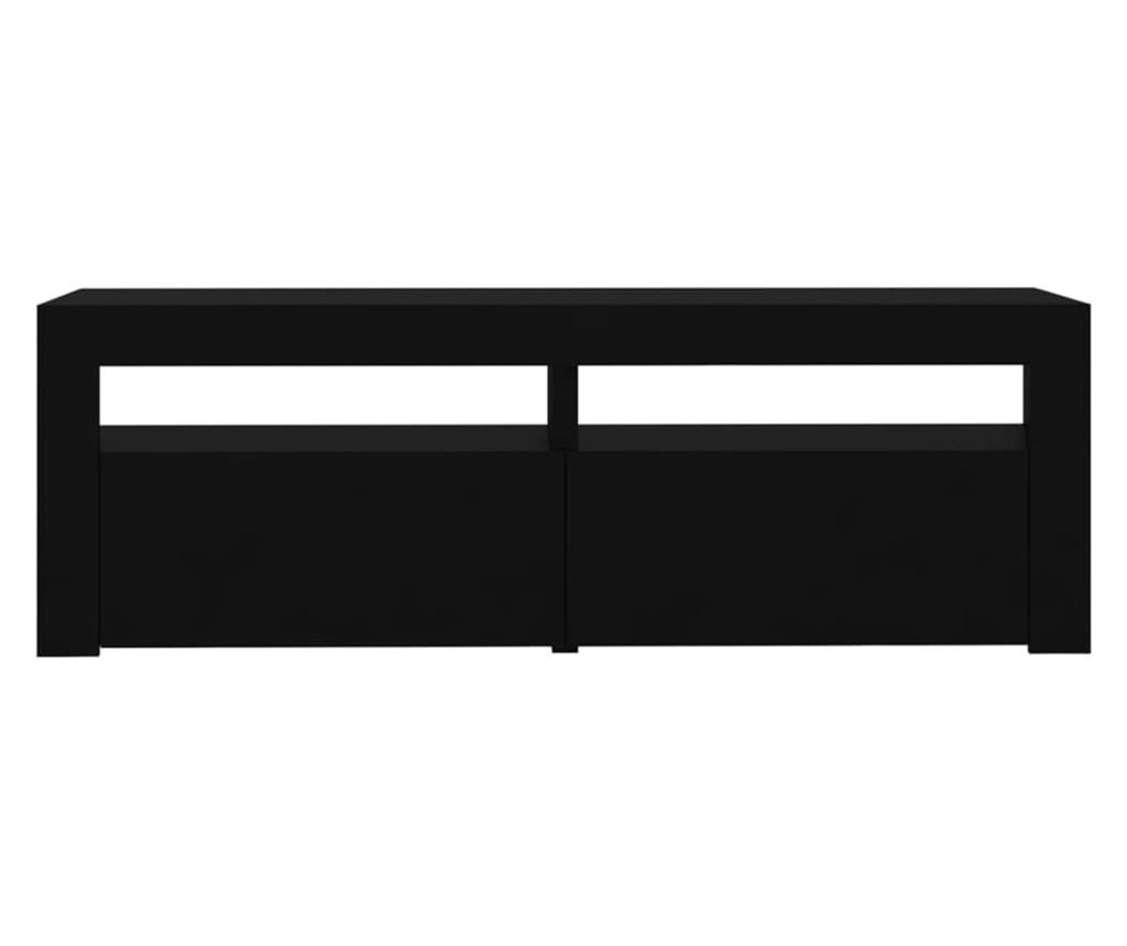 TV ormarić s LED svjetlima crni 120 x 35 x 40 cm - 18