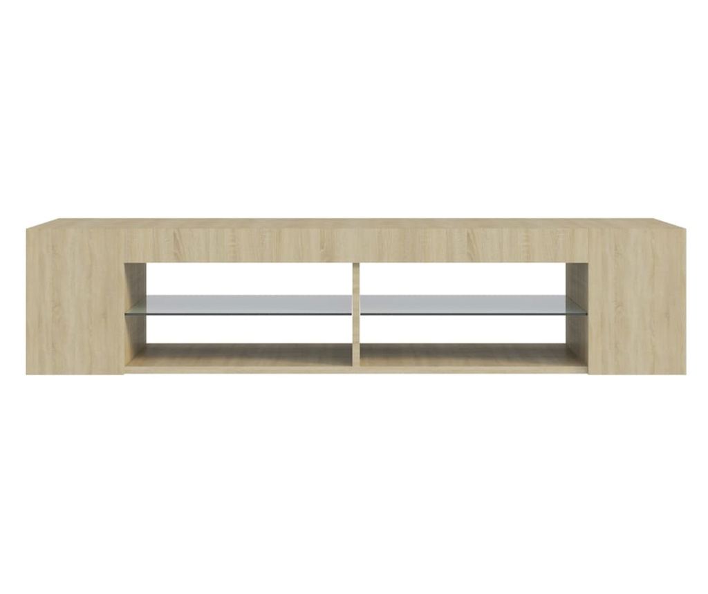 TV ormarić s LED svjetlima boja hrasta sonome 135 x 39 x 30 cm - 15
