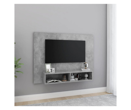 Nástěnná TV skříňka betonově šedá 120x23,5x90 cm dřevotříska
