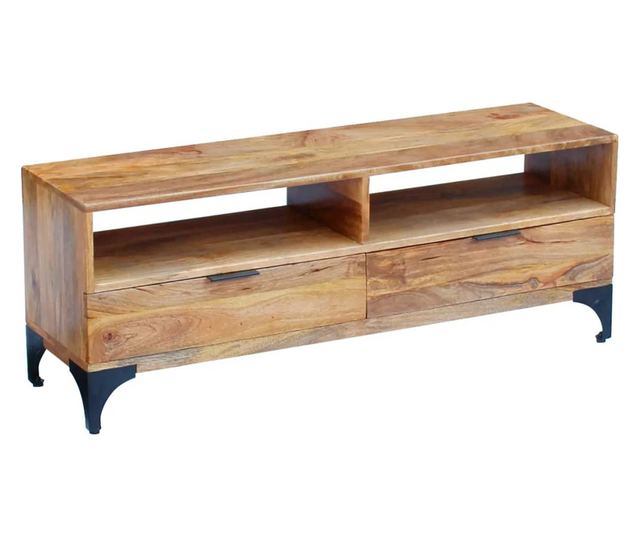 TV Komoda od Masivnog Mango Drveta 120x35x45 cm