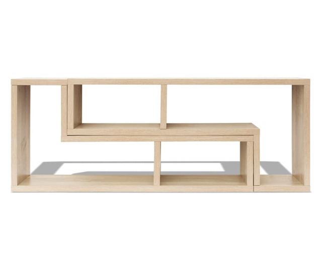 Dvostruki TV kabinet L-oblik boja hrastovine