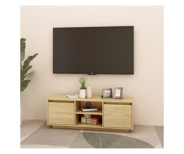 TV ormarić 110 x 30 x 40 cm od masivne borovine