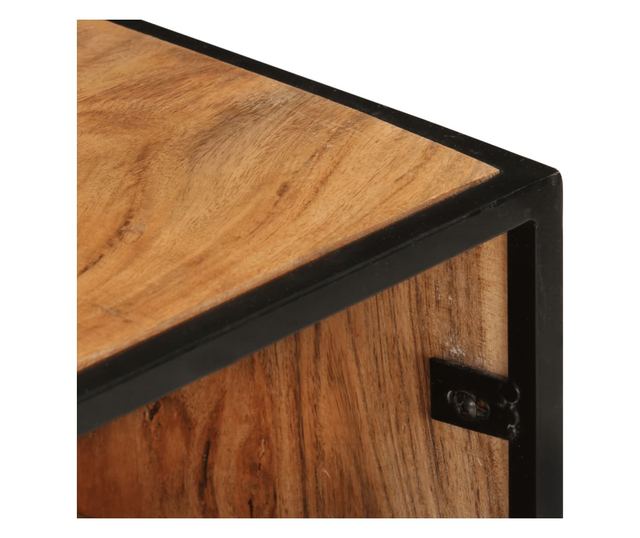 tömör akácfa TV-szekrény 110 x 30 x 45 cm