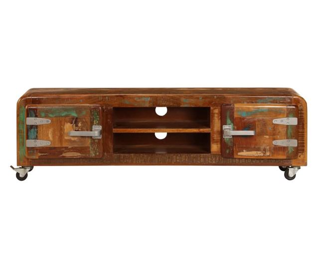 TV komoda, 120 x 30 x 36 cm, reciklirano masivno drvo