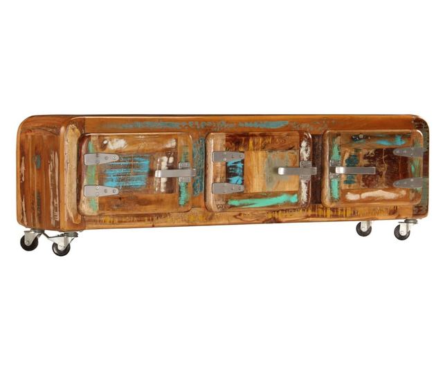 TV komoda, 120 x 30 x 37 cm, reciklirano masivno drvo