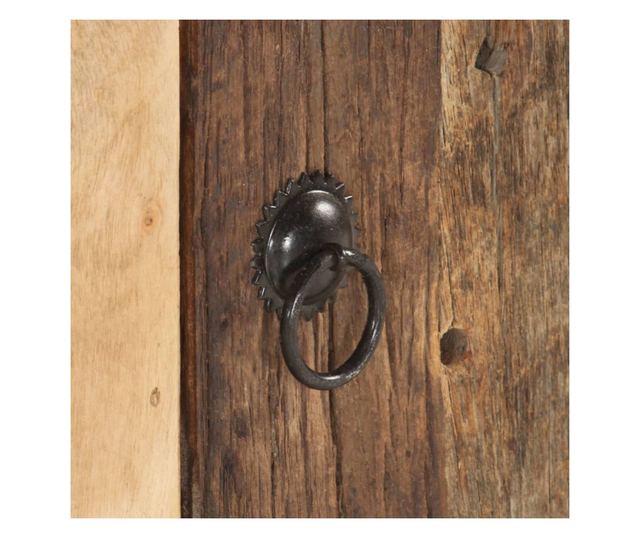 TV komoda, 120 x 30 x 40 cm, masivno drvo akacije/reciklirano drvo