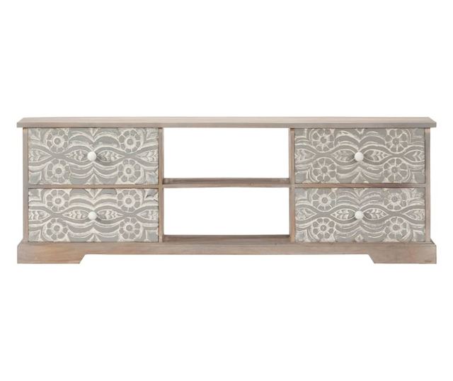 Comodă TV, 120 x 30 x 40 cm, lemn masiv de acacia