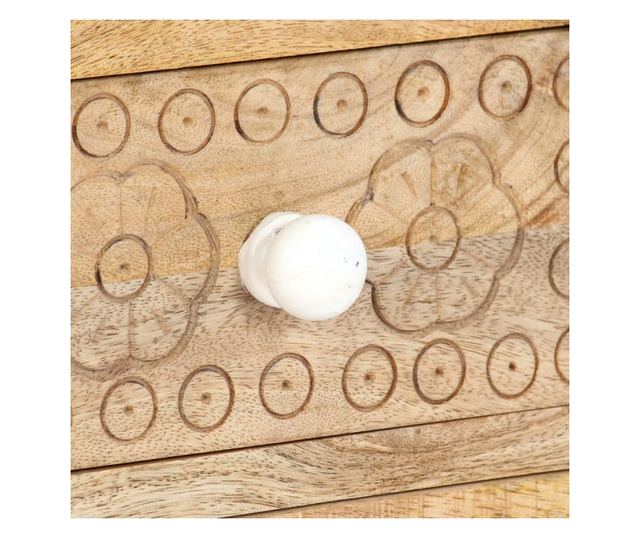 TV komoda, 120 x 30 x 40 cm, masivno drvo manga