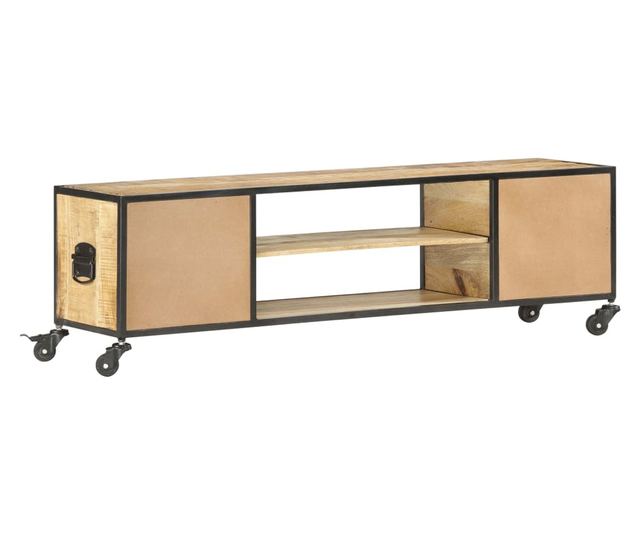 TV ormarić 130 x 30 x 39 cm od masivnog drva manga