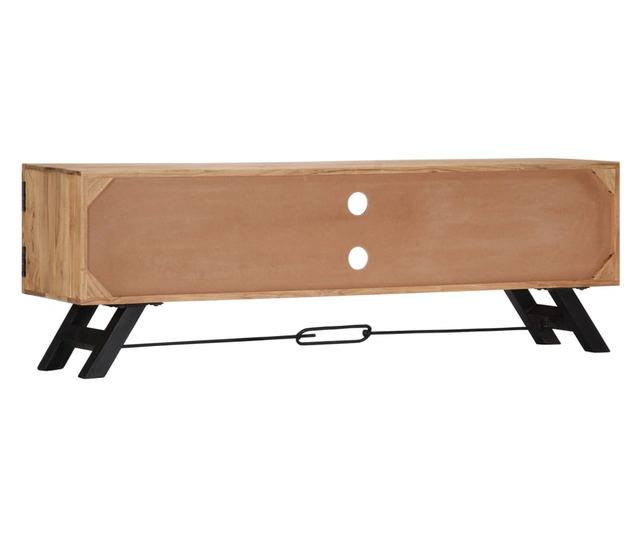 TV komoda, 140 x 30 x 45 cm, masivno drvo akacije