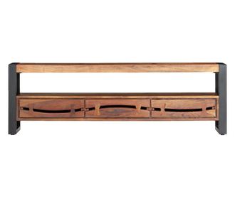 TV ormarić 140 x 30 x 45 cm od masivnog drva bagrema