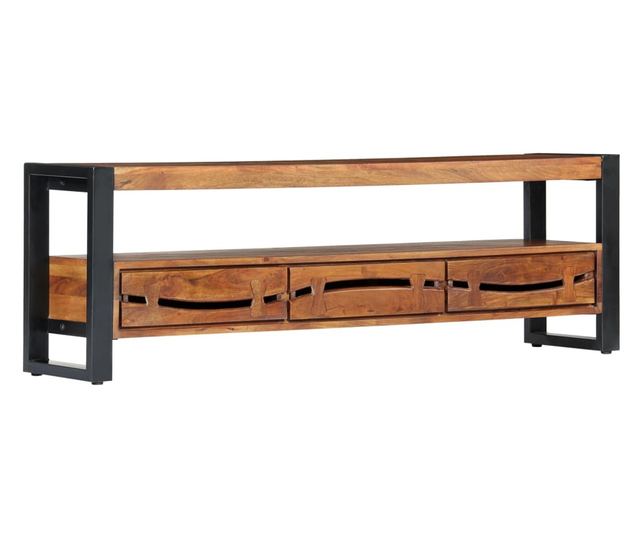 TV ormarić 140 x 30 x 45 cm od masivnog drva bagrema