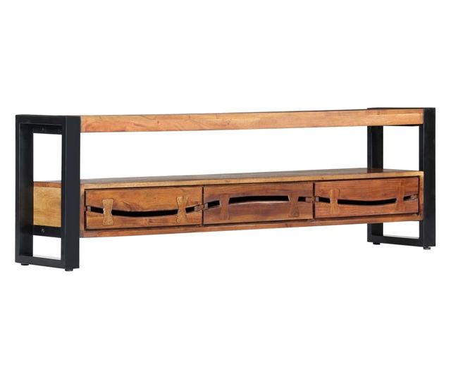 TV ormarić 140 x 30 x 45 cm od masivnog drva bagrema