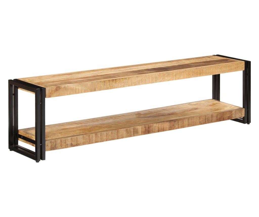 TV komoda, 150 x 30 x 40 cm, masivno drvo manga - 10