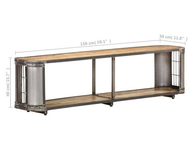 TV ormarić 150 x 30 x 40 cm od masivnog drva manga
