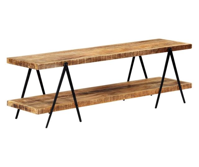 TV komoda, 160x40x50 cm, masivno drvo manga