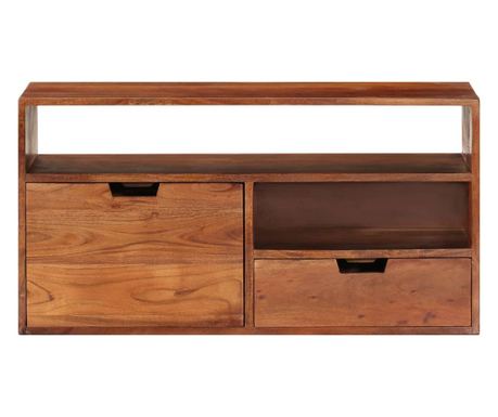 tömör akácfa TV-szekrény 80 x 30 x 42 cm