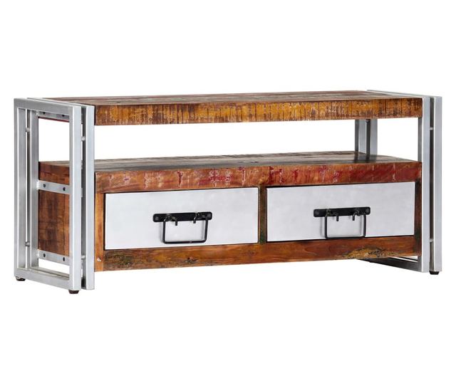 TV komoda, 90 x 30 x 40 cm, reciklirano masivno drvo