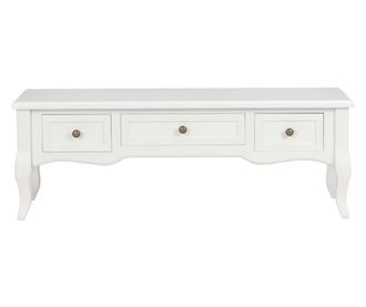 280048 TV Cabinet White 100x35x35 cm Wood