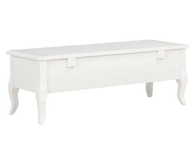 280048 TV Cabinet White 100x35x35 cm Wood