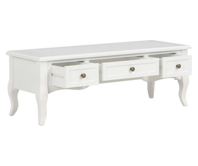 280048 TV Cabinet White 100x35x35 cm Wood