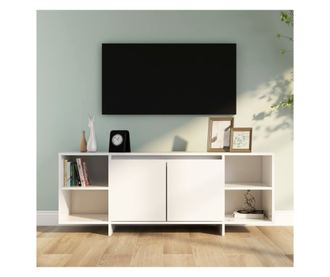 TV ormarić bijeli 130 x 35 x 50 cm od iverice