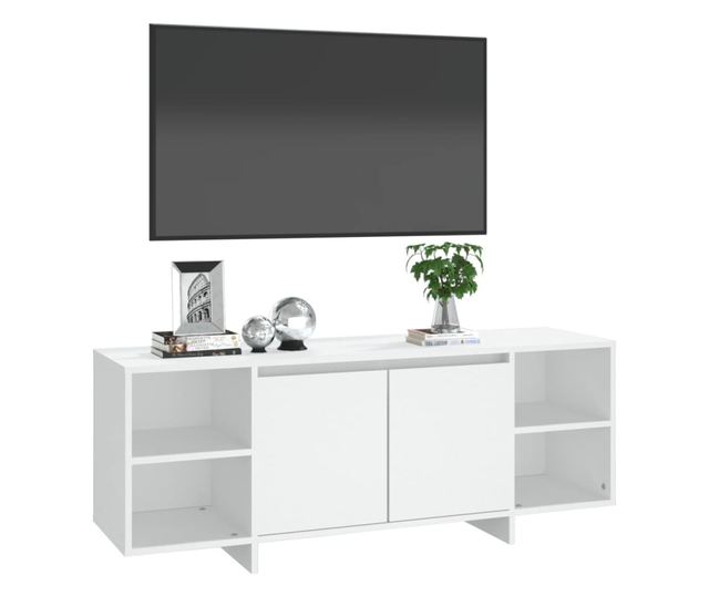 TV ormarić bijeli 130 x 35 x 50 cm od iverice