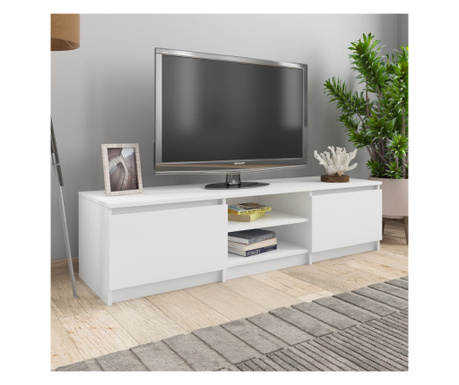 fehér forgácslap TV-szekrény 140 x 40 x 35,5 cm