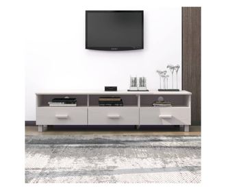 TV ormarić HAMAR bijeli 158 x 40 x 40 cm od masivne borovine