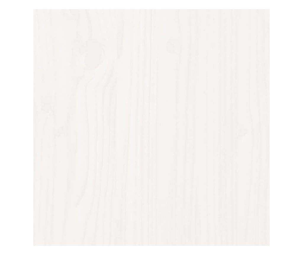 Set bar de grădină, 3 piese, alb, lemn masiv de pin - 8