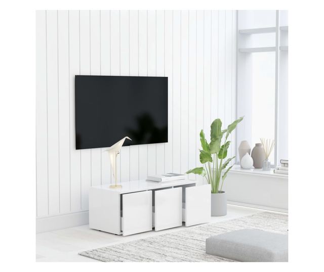 TV ormarić bijeli 80 x 34 x 30 cm od iverice
