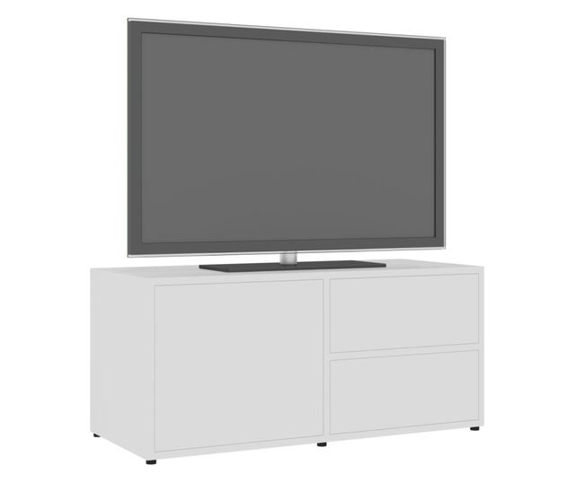 TV ormarić bijeli 80 x 34 x 36 cm od iverice