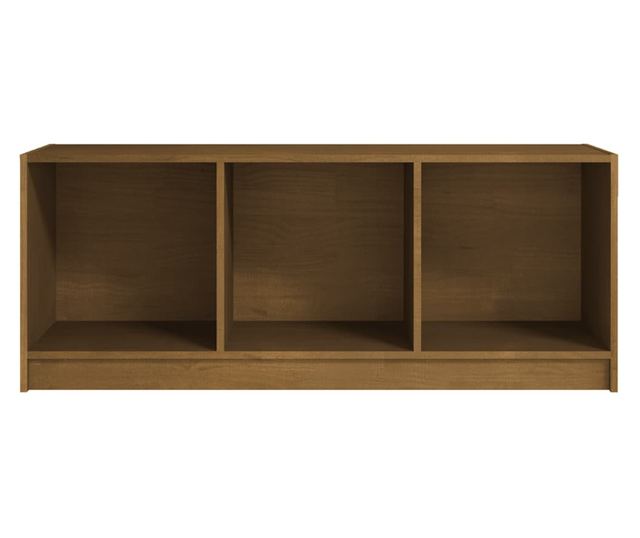 TV ormarić smeđa boja meda 104 x 33 x 41 cm od masivne borovine