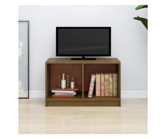 TV ormarić smeđa boja meda 70 x 33 x 42 cm od masivne borovine