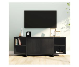 TV ormarić crni 130 x 35 x 50 cm od iverice