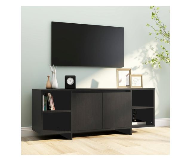 TV ormarić crni 130 x 35 x 50 cm od iverice