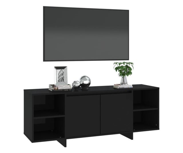 TV ormarić crni 130 x 35 x 50 cm od iverice