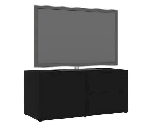 TV ormarić crni 80 x 34 x 36 cm od iverice
