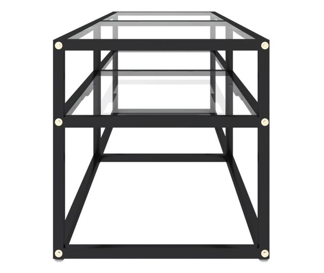 TV ormarić prozirni 140 x 40 x 40,5 cm od kaljenog stakla