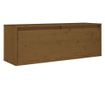 mézbarna tömör fenyőfa faliszekrény 100 x 30 x 35 cm