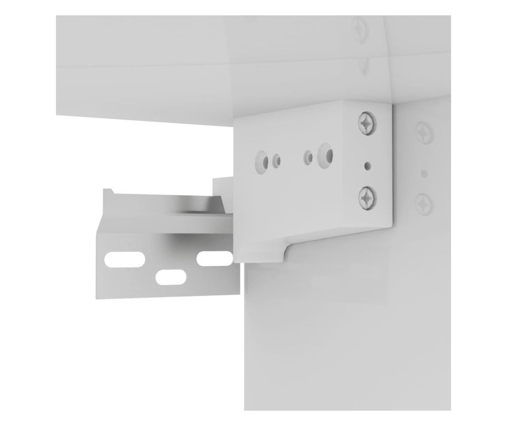 Set TV ormarića, 7 dijelova, bijela ekstra sjajna, PAL - 8