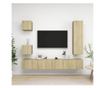 Set TV ormarića, 5 komada, sonoma hrast, MDF