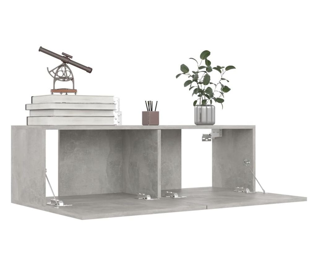 Set TV ormarića, 8 komada, Betonsko siva, Iverica - 4