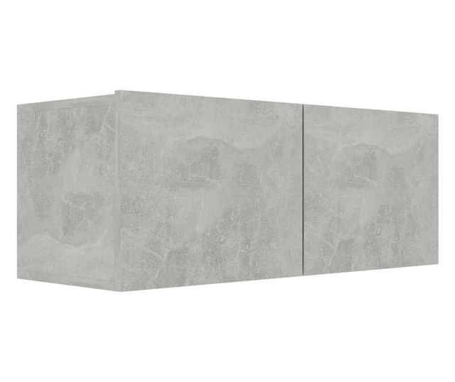 Set TV ormara, 7 dijelova, sivi beton, iverica