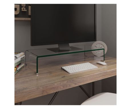Stalak za TV /Monitor Prozirno Staklo 70x30x13 cm 