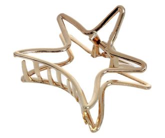 Cleste de par din metal pentru dama, PAMI, AP-C621-418, 8 cm, Auriu