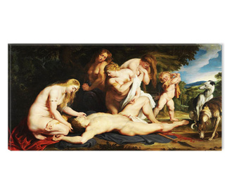 Tablou DualView Startonight Rubens Death Of Adonis With Venus, Cupid And The Three Graces 1617, luminos in intuneric, 40 x 80 cm