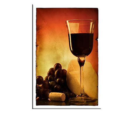 Tablou DualView Startonight Pahar cu vin, luminos in intuneric, 60 x 90 cm